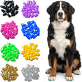 zetpo Dog Nail Caps & Claw Caps (100 pcs) - Anti Slip Dog Toe Grips & Covers for Hard Floors - Instant Traction & Mobili