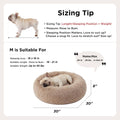 Bedsure Calming Dog Bed Medium Size Dog Donut Washable Pet Bed,30ins