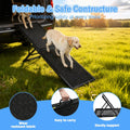 Dog Ramp for Car,33.2"x 12.8" Dog Stairs for Large Dogs with Anti-Slip Surface,Large Folding Pet Stairs for SUV,Truck wi