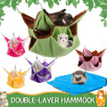 Jerify 6 Pcs 3 Layers Hammock Set for Rat, Small Animals