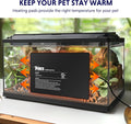iPower 8X12 Inch Reptile Heat Pad Under Tank Heater Terrarium Warmer Heating Mat for Turtles Lizards Frogs and Other Sma