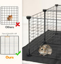 HOOBRO 24 Panels Guinea Pig Cage with Waterproof Mat and Ramp, 57" x 31.5" x 23.6" Loft Design Small Animal Playpen, Rab