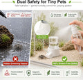 15 Pcs Jumping Spider Water Dispenser Set,Drown-Free Capillary Hydration Kit for Slings & Mantis,Include 2 Pcs 5ml Glass
