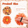 Frienda 8 Pcs Fall Thanksgiving Dog Collar Flower Attachment Bows Charms