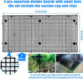 Adjustable Platic Grip Panel Aquarium Fish Tank Divider Filter Bottom DIY Plastic Grid Fish Tank Isolation Board Plastic