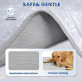 SUPRIY Dog & Cat Cooling Mat with Bandana - Pet Cooling Pad & Pet Scarf Set for Summer(QMAX>0.4) for Pet in Summer, Washable, Non-Toxic(small16.5 x21.6)
