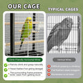 17.5inch Small Travel Bird Cage with Horizontal Wire for Parakeets