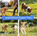 Erhalithegro Interactive Tug of War Rope Toy for Medium & Small Dogs - Outdoor Tether Tug Toy with 1 Knot & Tennis Ball, Puppy Teething Chew Cotton Toy