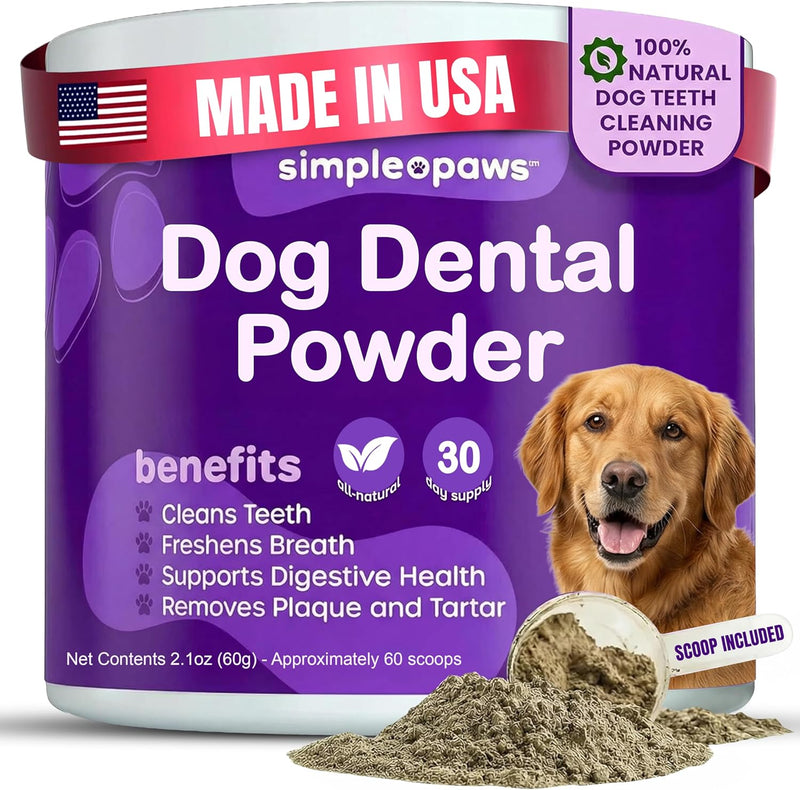 Dog Dental Powder for Teeth Cleaning - Dental Powder for Dogs Teeth