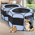 2-in-1 Pop Up Dog Playpen Cat Pet Puppy Playpen, Non-Detachable