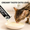 Lickable Cat Treats, Chicken Coconut Flavor Creamy Puree｜25 Tubes