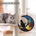 GLIDESMOOTH Cat Memorial Gifts, Life Tree Design Cat Angel Memorial Suncatcher with Sympathy Card, Sympathy Gift for Loss of Cats, Colorful