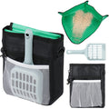 3 PCS Travel Litter Box Set Including Portable Litter Box Collapsible Cat Travel Bag and Cat Litter Scoop Portable Cat Litter Box for Travel