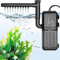 AQQA Submersible Aquarium Filter, Adjustable Flow with Aeration System