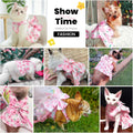 ABRRLO Cute Dog Cat Dress Small Dog Clothes for Girls Female Puppy Outfits