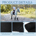 Set of 4 Horse No Bow Bandage 3D Contoured Standing Wrap Bandages Stable Nylon Horse Leg Wraps for Helping Prevent Horse