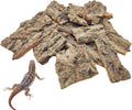 VCEPJH Reptile Bark Bedding,1 LB Natural Cork Bark for Reptiles Flat Cork Wood Terrarium Substrate Tank Supplies for Sna