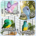 8.3 * 7.3In Parrot Chewing Toy, Long-Lasting Stainless Steel Bird Perch with Durable Chew Parts for Large Birds, Cockati