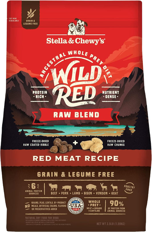 Stella & Chewy's Wild Red Blend GF Red Meat Dry Dog Food, 3.5 lb