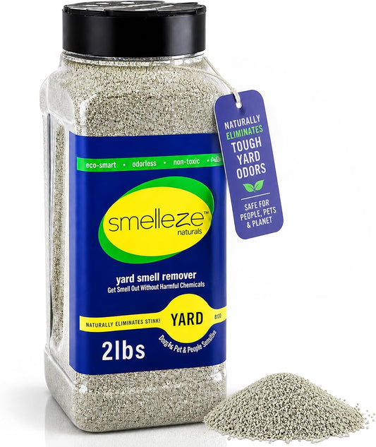 SMELLEZE Yard & Outdoor Pet Urine Odor Absorber Granules, 2 lb