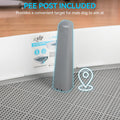 ALL FOR PAWS Dog Pee Pad Holder with Removable Post, 23.6" Indoor Dog Potty Training Tray, Puppy Toilet Litter Box for S