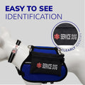 ActiveDogs Service Dog Bag with Zipper - 7" x 5" Clip-On Pouch with Embroidered Red Medical Alert Symbol for Easy Identification & Storage - Service Dog Accessory for Harness, Vest & More