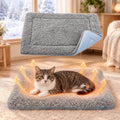 Reversible Cat Bed Mat, Cool-Touch Ice Silk & Self-Warming Fleece, 24x18 in