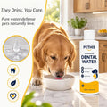 Dental Water Additive for Dogs & Cats - Fresh Breath, Teeth & Gum Care, No Brushing Required, Professionally Formulated 