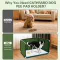 Dog Pee Pad Holder with High Walls,Waterproof Puppy Litter Box,Foldable Indoor Dog Potty,No Spill Pet Toilet for Large D