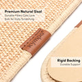 xympo 35" Sisal Cat Scratcher, Natural Sisal, Oval Shape, Wall or Floor Mount