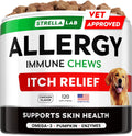 StrellaLab Dog Allergy & Itching Relief - Skin&Coat Support Chews w/Omega 3