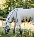 Horseware® Rambo Flybuster with No-Fly Zone™ Fly Sheet - Oatmeal/Sage & Beige & Green, 78 inches