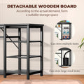 GRLEAF 55-75 Gallon Aquarium Stand: 1000LB Capacity, Built-In Power Outlets, 3-Tier Shelves for Fish Tank Accessories St