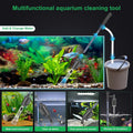 Electric Aquarium Gravel Cleaner with Strong Suction, Adjustable Water Flow, Auto Water Change & Sand Wash & Algae Remov