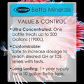 Crystalpro Betta Minerals - Creates Natural Beta Water Environment - Reduces Stress - Essential Minerals for Soft & RO W