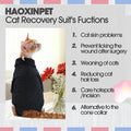 Cat Recovery Suit for Foreleg, Cat Surgical Spay Suit Sleeves to Stop Licking, Long Leg Sleeve Wound Cover Abdomen Kitte