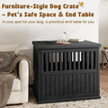 Bifanuo Dog House 40-Inch Dog Crate Furniture, Heavy Duty Dog Crate for Large Dog, Lockable Indoor Outdoor Dog Kennel & 