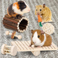Hamster Chew Toys Set Small Animal Molar Toys Teeth Care Wooden Accessories for Guinea Pigs,Chinchillas,Gerbils,Mice,Rat