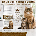 Dewormer for Cats Broad Spectrum Cats Tapeworm Dewormer for Tapeworm, Roundworm & Hookworm