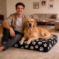 DUKE&LEFTY PetBed Slipcover-Stretch Soft Petbed Cover-USA Company-Universal-Easy to Remove (Zipper Free)-Tan/Medium