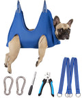 Kkiimatt 10 in 1 Pet Grooming Hammock Harness with Nail Clippers/Trimmer, Nail File, Dog Hammock/Grooming Sling for Nail Trimming/Clipping