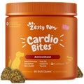 Zesty Paws Cardiovascular Support for Dogs - Taurine for Dogs - with CoQ10, L Carnitine & Sea Buckthorn - Senior Heart Health - AlaskOmega Fish Oil Omega 3 - Senior - Salmon - 90 Count