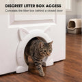 Wordcam Large Cat Door Interior Door, XL Indoor Cat Door, Pet Doors for Cats, Kitties and Small Dogs (White)