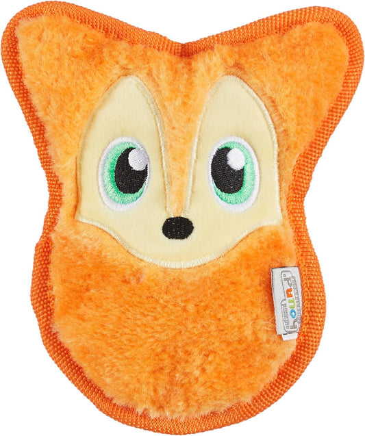 Outward Hound Durablez Minis Tough Chew Plush Squeaky Dog Toy, Fox, 6.3"