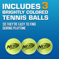 Nerf Dog Tennis Ball Blaster Dog Toy Gift Set, Tennis Ball Dog Fetch Toy Launches up to 50 ft, Dog Ball Thrower for All Breeds Includes Green Tennis Ball Launcher and 3 Dog Tennis Balls