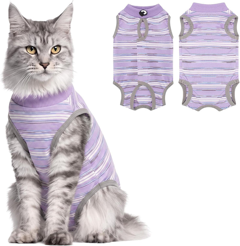 Coppthinktu Cat Recovery Suit Female Cats Onesie After Surgery Anti Licking