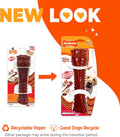 Nylabone Textured Bone Power Chew Toy for Dogs, Durable & Tough Dog Toys for Aggressive Chewers, Basted Blast Bacon and Steak Flavor, X-Large Dogs - 50+ lbs, 1 Count