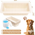 20-Pack Pet Loo Pee-Pod Refills with Sponge Compatible with PetSafe Portable Dog Potty, Dog Litter Box Disposable Potty Tray Cornstarch Material, Urine Disposal (Pet Loo NOT Included)