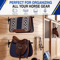 4 Pcs Heavy Duty Saddle Pad Rack, Wall Mounted, Single
