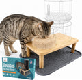 Elevated Cat Food Stand for Cat Feeders & Bowls -4" Raised Cats Bowl Stand